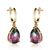 Joelene Rainbow Crystal Stone Dangle Earrings
