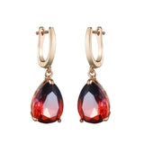 Joelene Rainbow Crystal Stone Dangle Earrings
