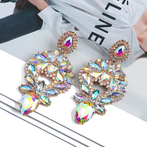 Caroline Sparkly Crystal Dangle Drop Earrings