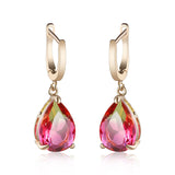 Joelene Rainbow Crystal Stone Dangle Earrings