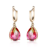 Joelene Rainbow Crystal Stone Dangle Earrings