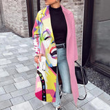 Artiscally Graphic Print Coat