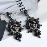 Exaggerated Sparkly Crystal Dangle Drop Earrings