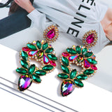 Caroline Sparkly Crystal Dangle Drop Earrings