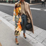Artiscally Graphic Print Coat