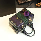 Serpentine Box Top Handle Split Bag