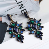 Exaggerated Sparkly Crystal Dangle Drop Earrings
