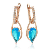 Romilly Natural Blue Zircon Drop Earrings