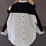 Andrea Striped Patchwork Shirt