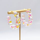 ROXY Acrylic Twist Hoop Earrings