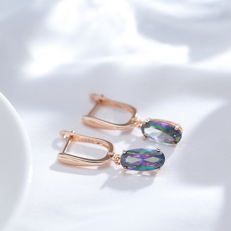 Stéphane Rainbow Zircon Drop Earring