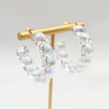 ROXY Acrylic Twist Hoop Earrings