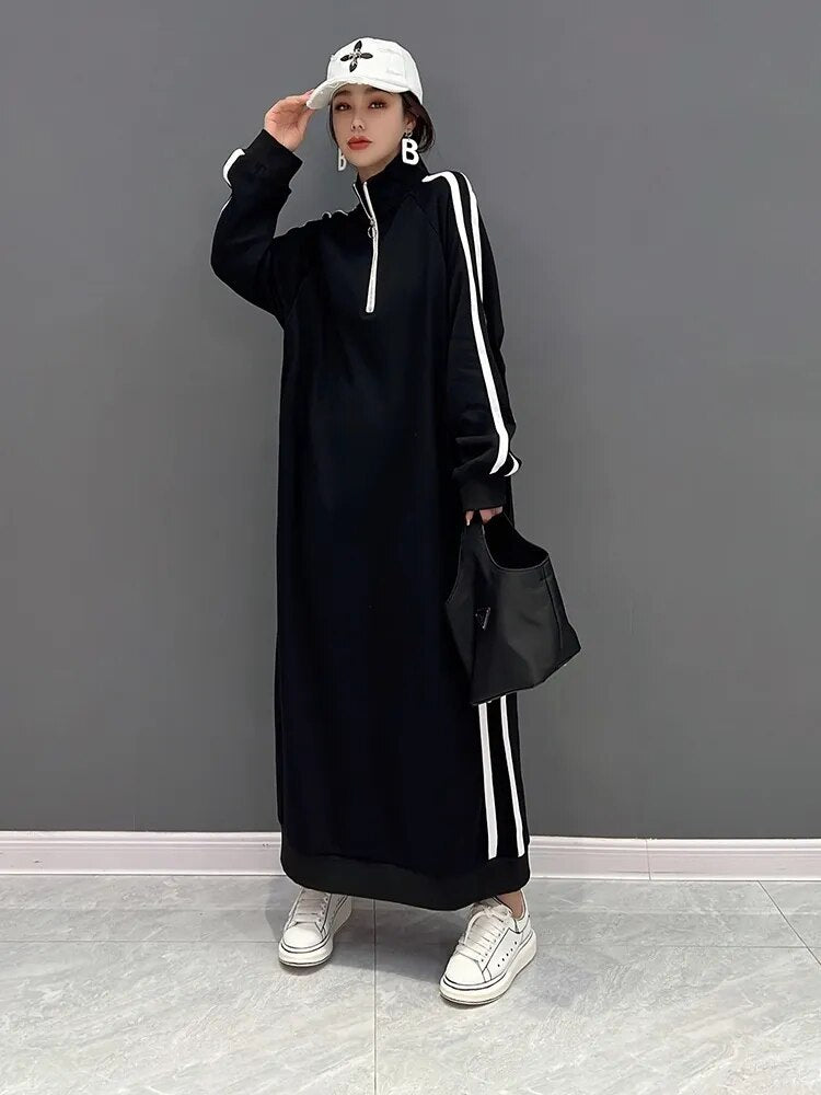 Marble Turtleneck Dress