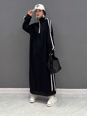 Marble Turtleneck Dress
