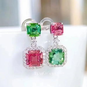 Poppy Double Square  Earrings