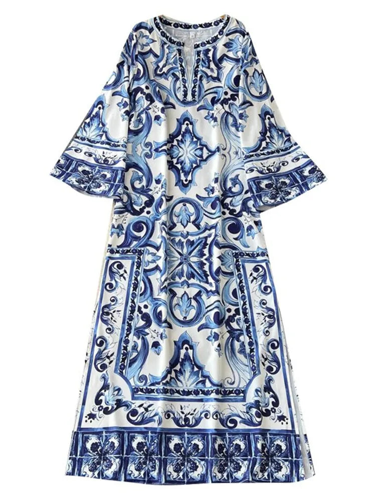 Hamaliel Maxi Print Dress