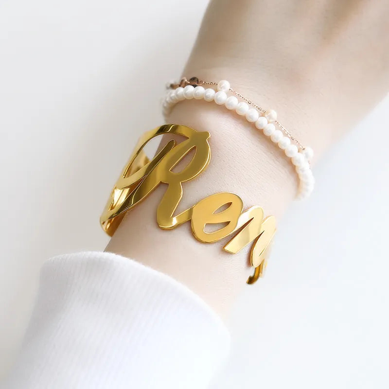 Custom Name Steel Bracelet