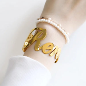 Custom Name Steel Bracelet