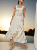 Ginevra Hollow Out Crochet Midi Dress