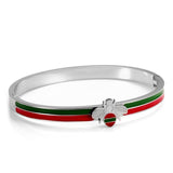 Busy Bee Stainless Steel Charm Bangles
