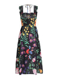 Sophia Vintage Print Floral Dress