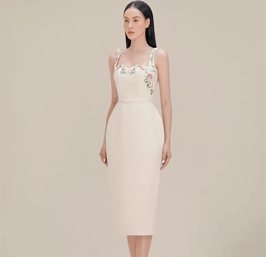 Runway Spaghetti Strap Bodycon Dress