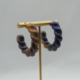 ROXY Acrylic Twist Hoop Earrings