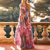 Raisa Casual Floral Print Bohemian Long Dress