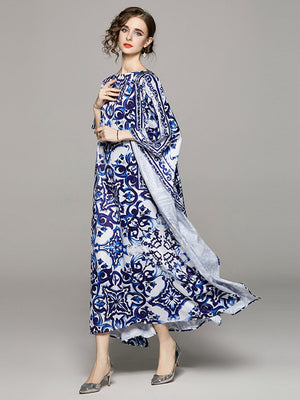 Monique Porcelain Maxi Dress