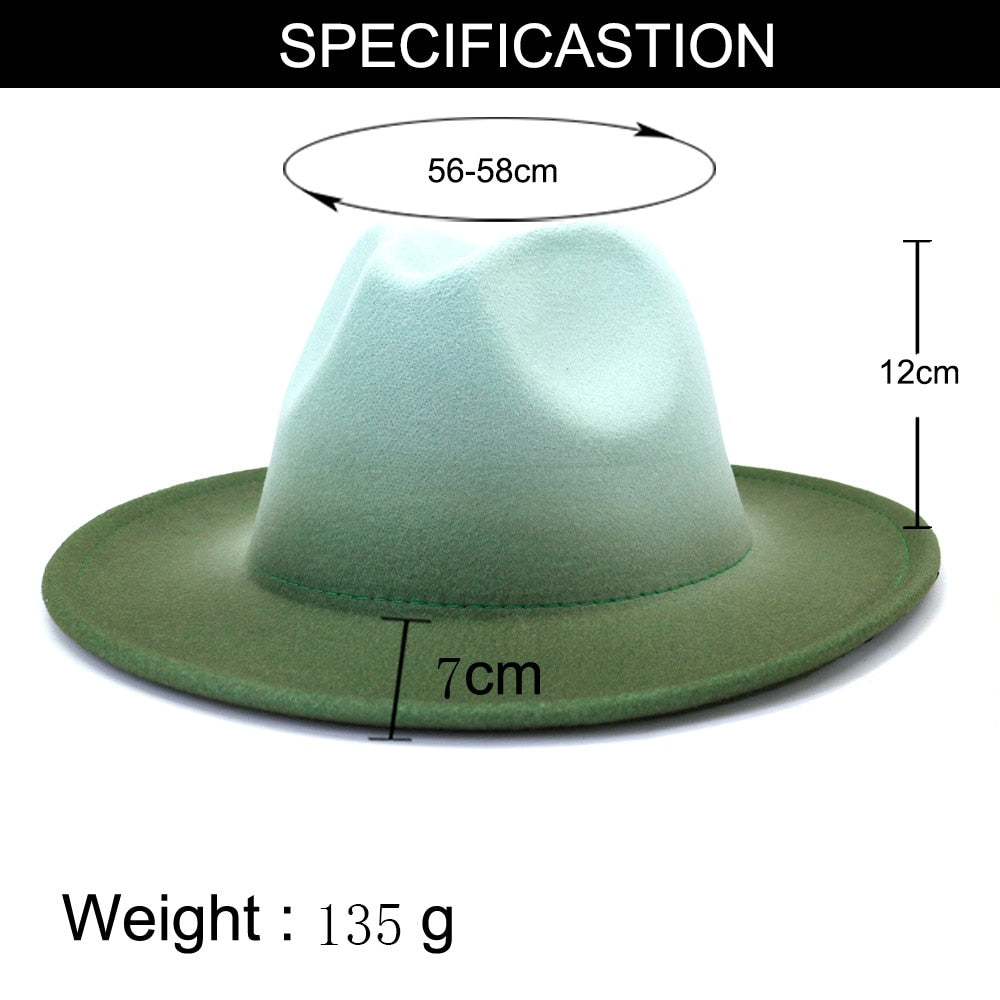 Clive Gradient Color Fedora