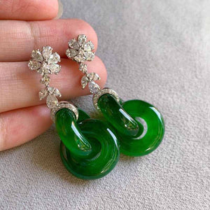 Natalie Crystal Flower Earrings