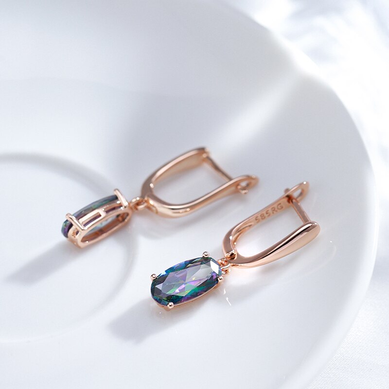 Stéphane Rainbow Zircon Drop Earring