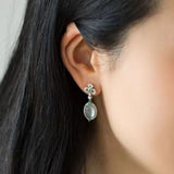 Chalcedony Ice Earrings