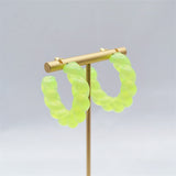ROXY Acrylic Twist Hoop Earrings