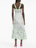 Ginevra Hollow Out Crochet Midi Dress