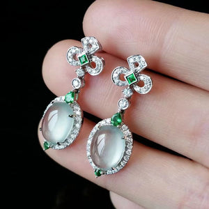 Chalcedony Ice Earrings