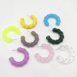 ROXY Acrylic Twist Hoop Earrings