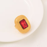 Ethiopian Red Stone Jewelry Set