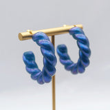 ROXY Acrylic Twist Hoop Earrings
