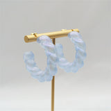ROXY Acrylic Twist Hoop Earrings