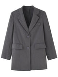 Designer Back Button Single Breasted Blazer