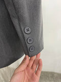 Designer Back Button Single Breasted Blazer