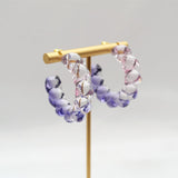 ROXY Acrylic Twist Hoop Earrings