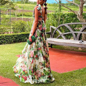 Raisa Casual Floral Print Bohemian Long Dress