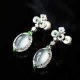 Chalcedony Ice Earrings