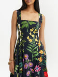 Sophia Vintage Print Floral Dress
