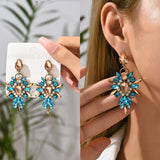 Exaggerated Sparkly Crystal Dangle Drop Earrings
