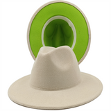 Wide Brim Panama Felt Hat