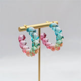 ROXY Acrylic Twist Hoop Earrings