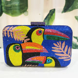 Novelty Toucan Bird Women Crystal Evening Bags